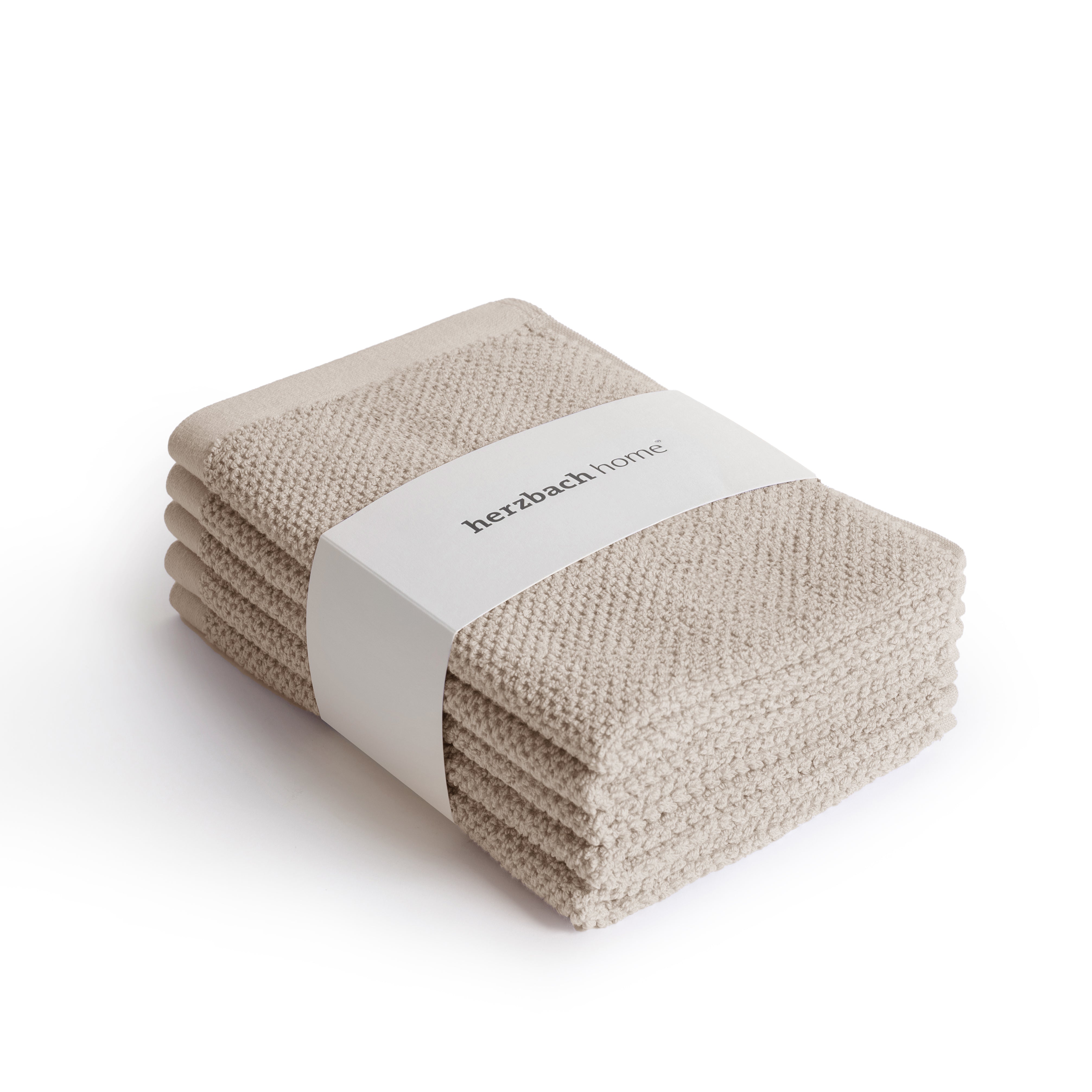 Produktbild 3er Set Gästetücher Spa Sandgrau