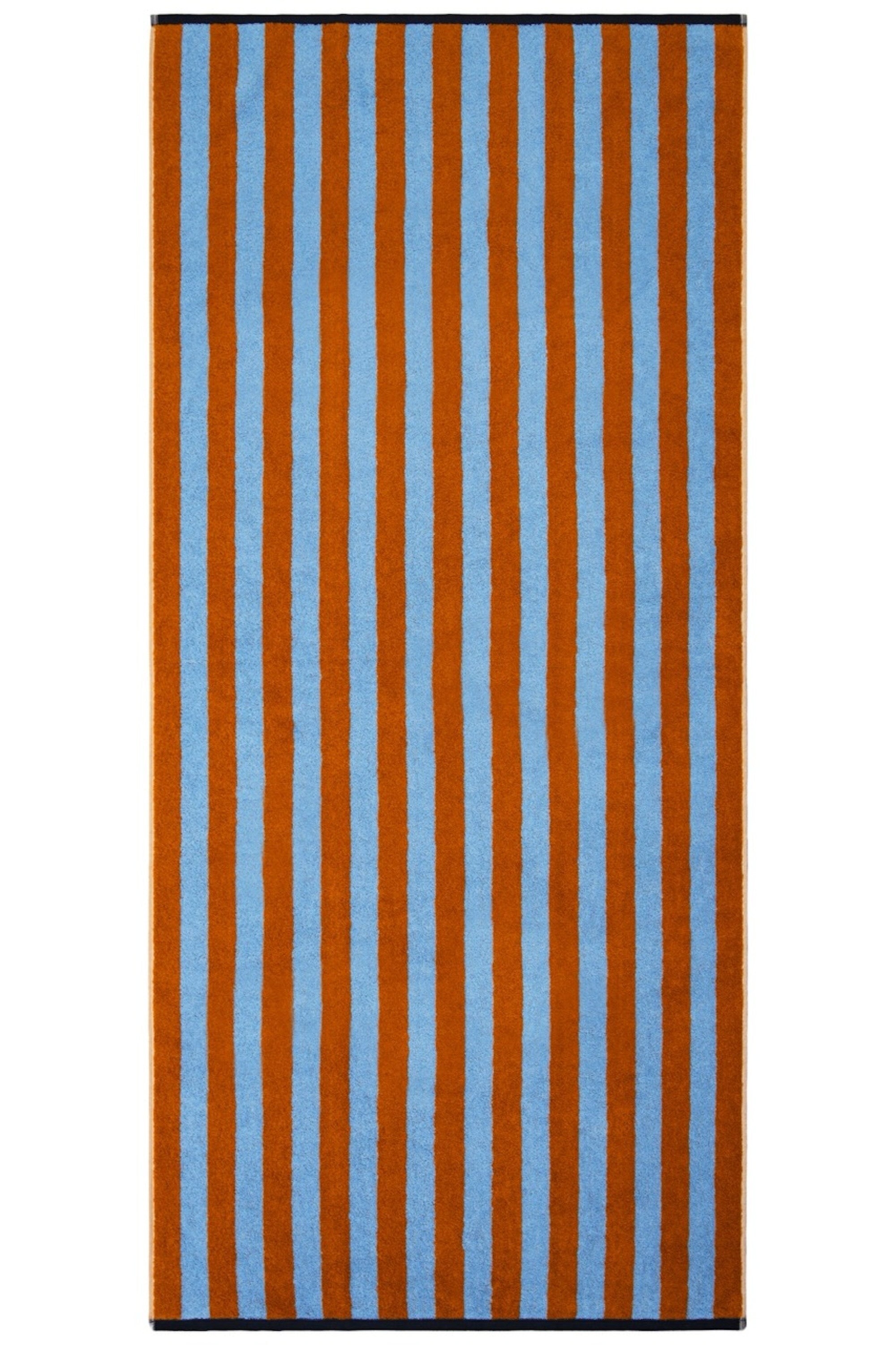 Badetuch GOOD VIBES Caramel/ Hellblau