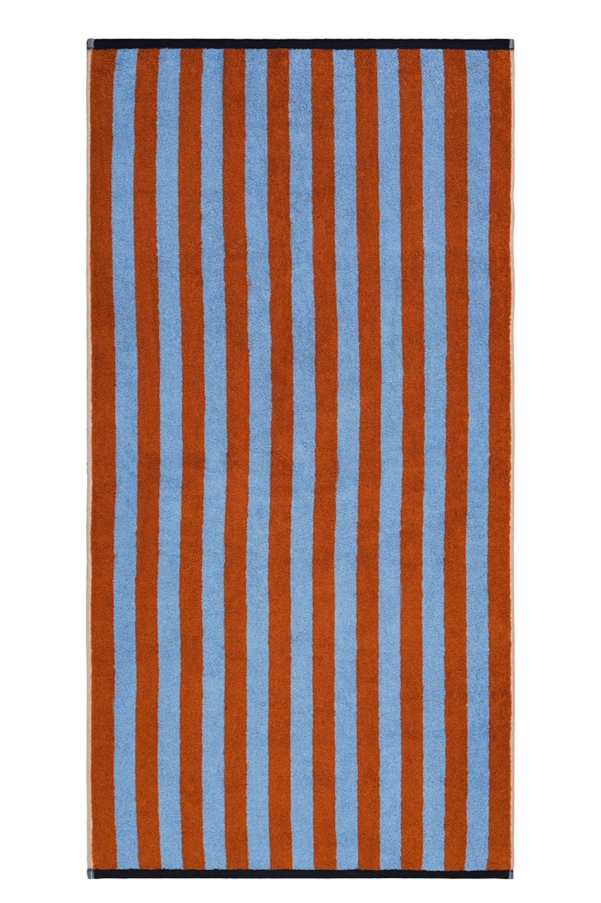 Duschtuch GOOD VIBES Caramel/ Hellblau