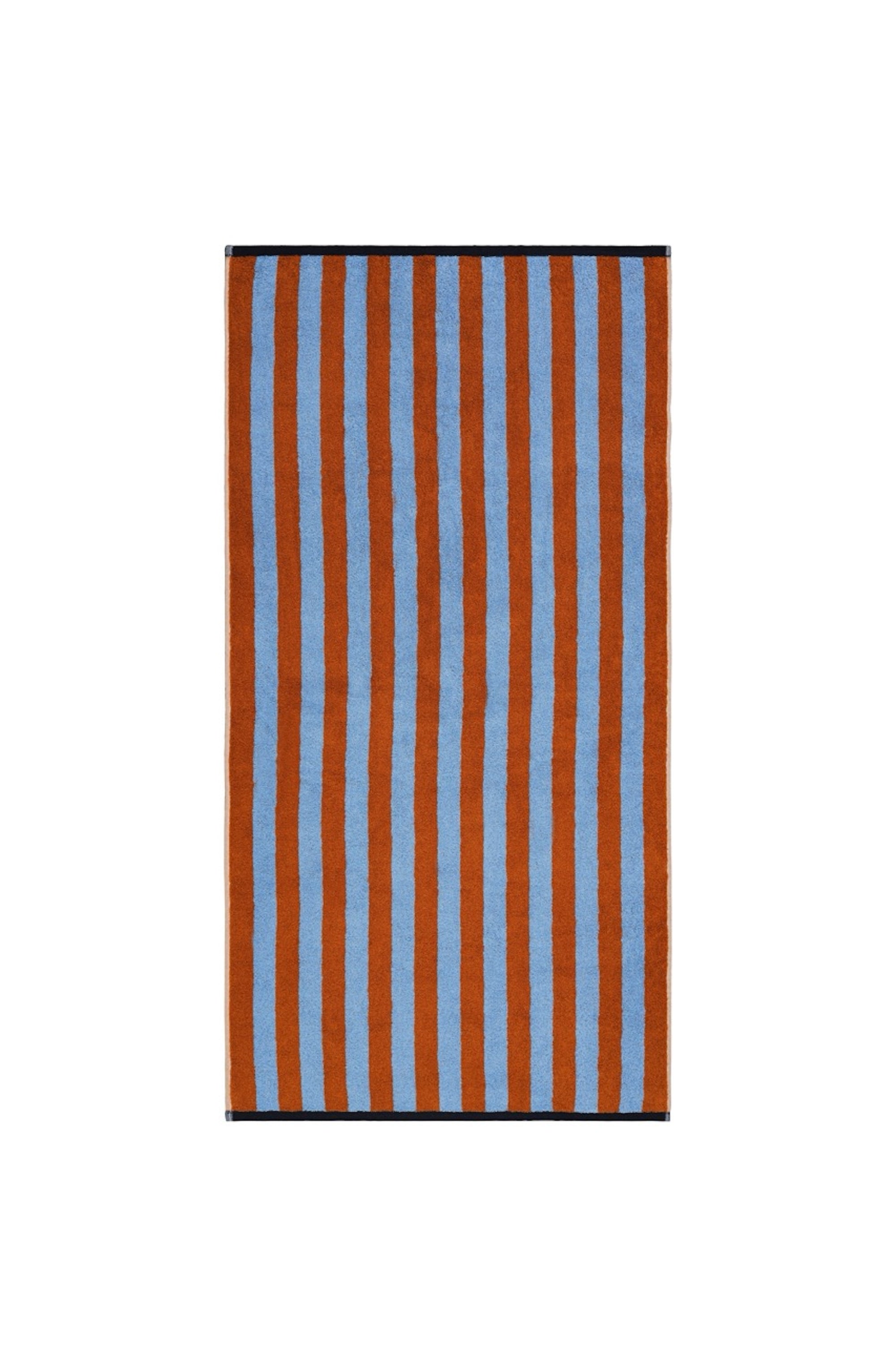 Handtuch GOOD VIBES Caramel/ Hellblau