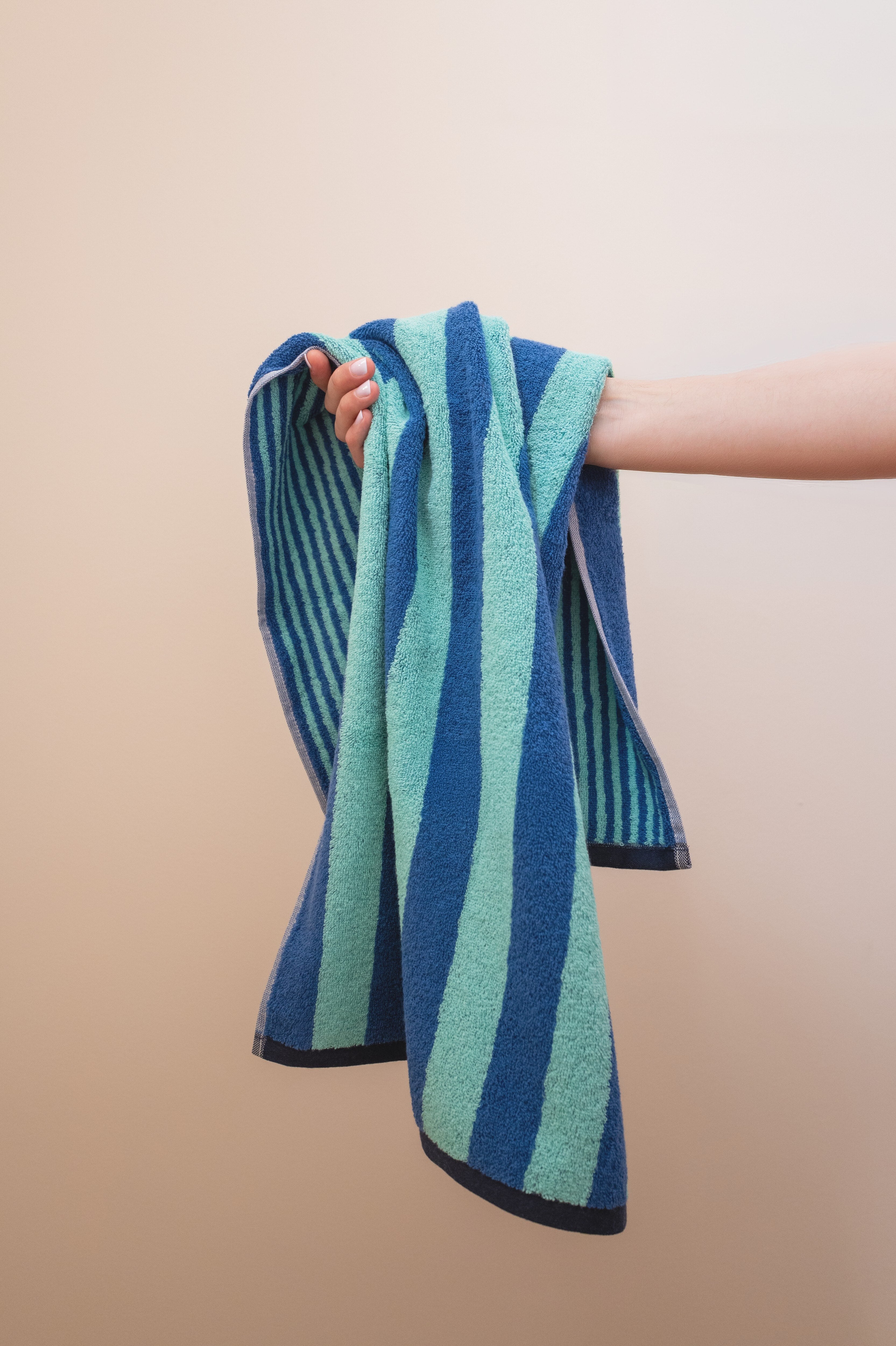 Handtuch GOOD VIBES Türkis/ Blau