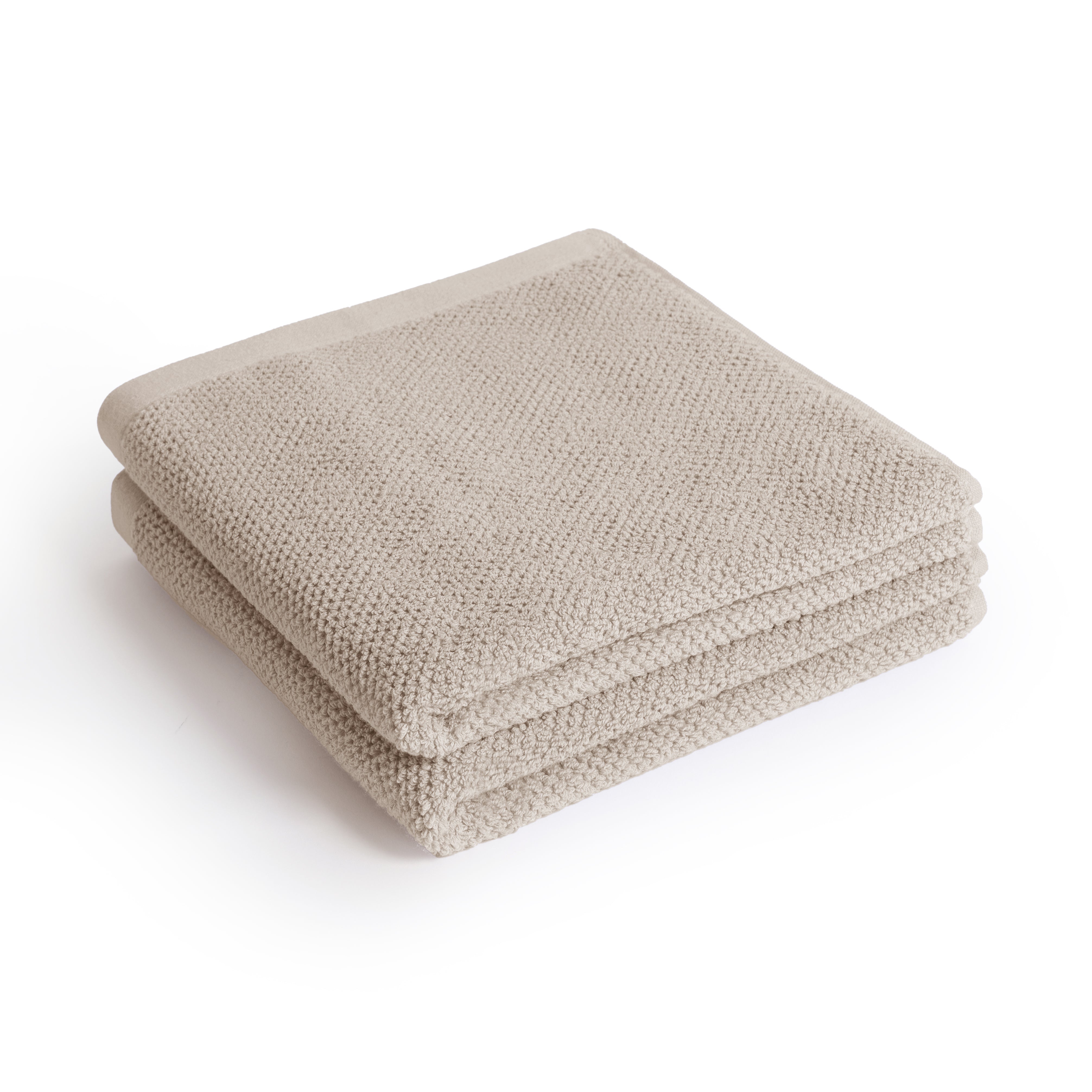 4er Set Spa Sandgrau 2x Duschtuch + 2x Handtuch