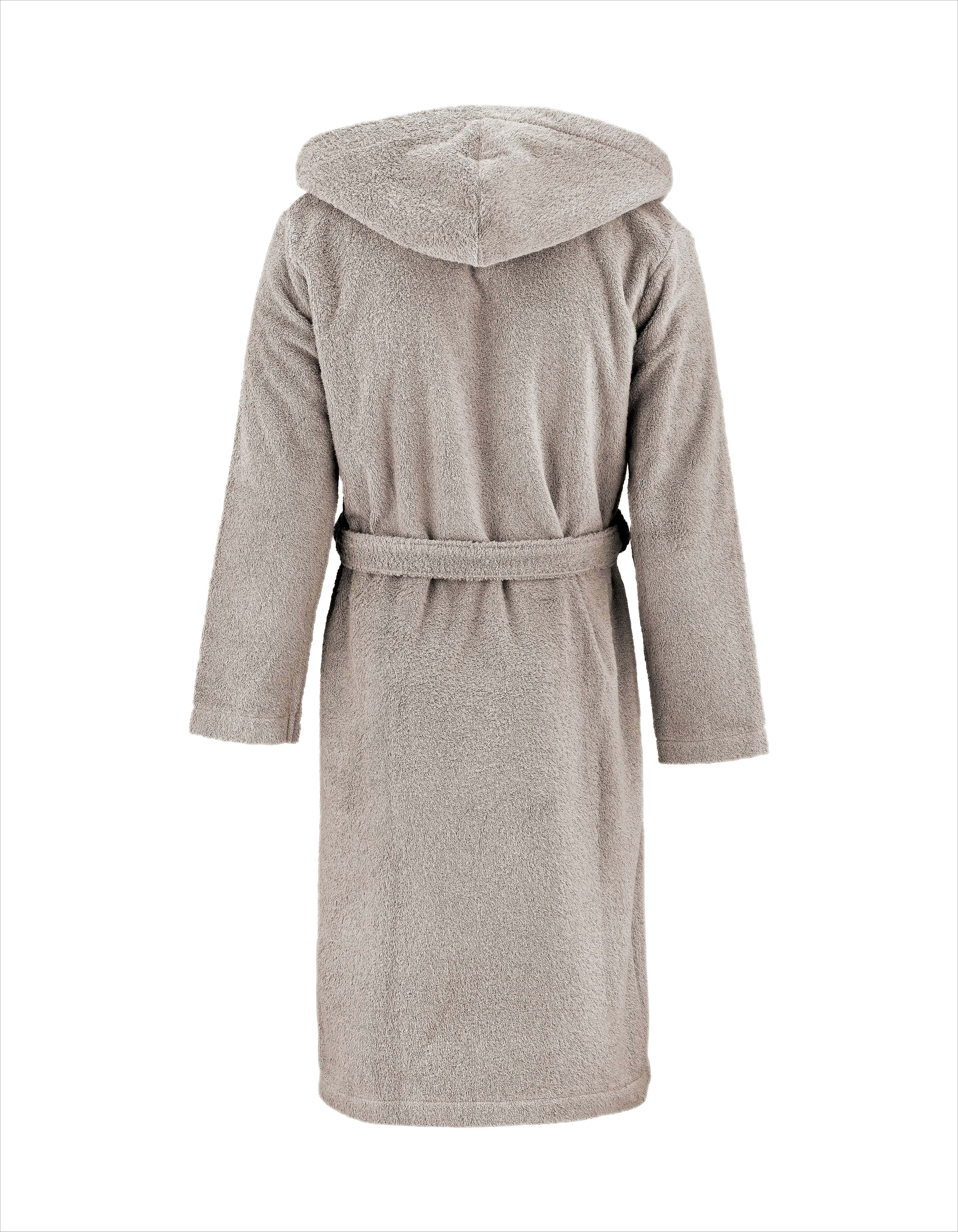 Bademantel Herren Sandgrau