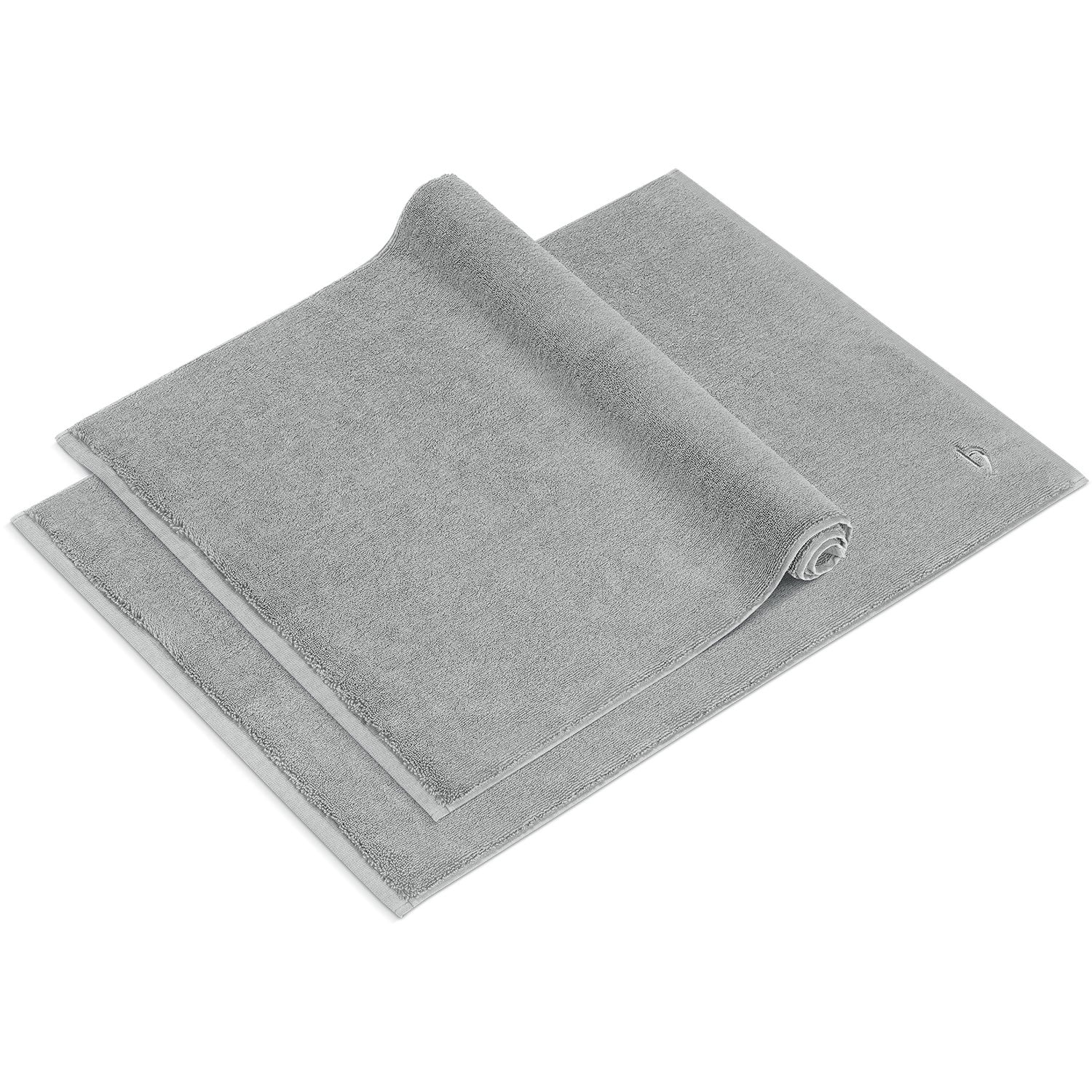 Badvorleger Pura 2er Set 50x70 cm Silbergrau