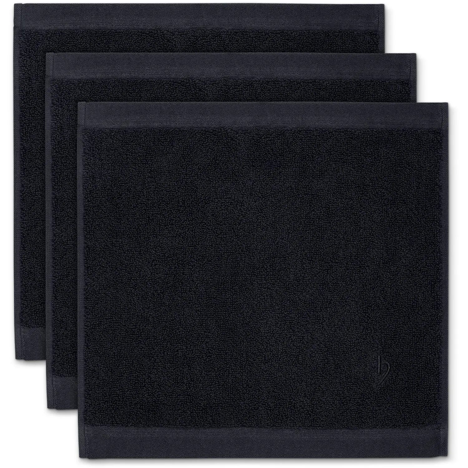 Seiftuch 3er Set Deep Black
