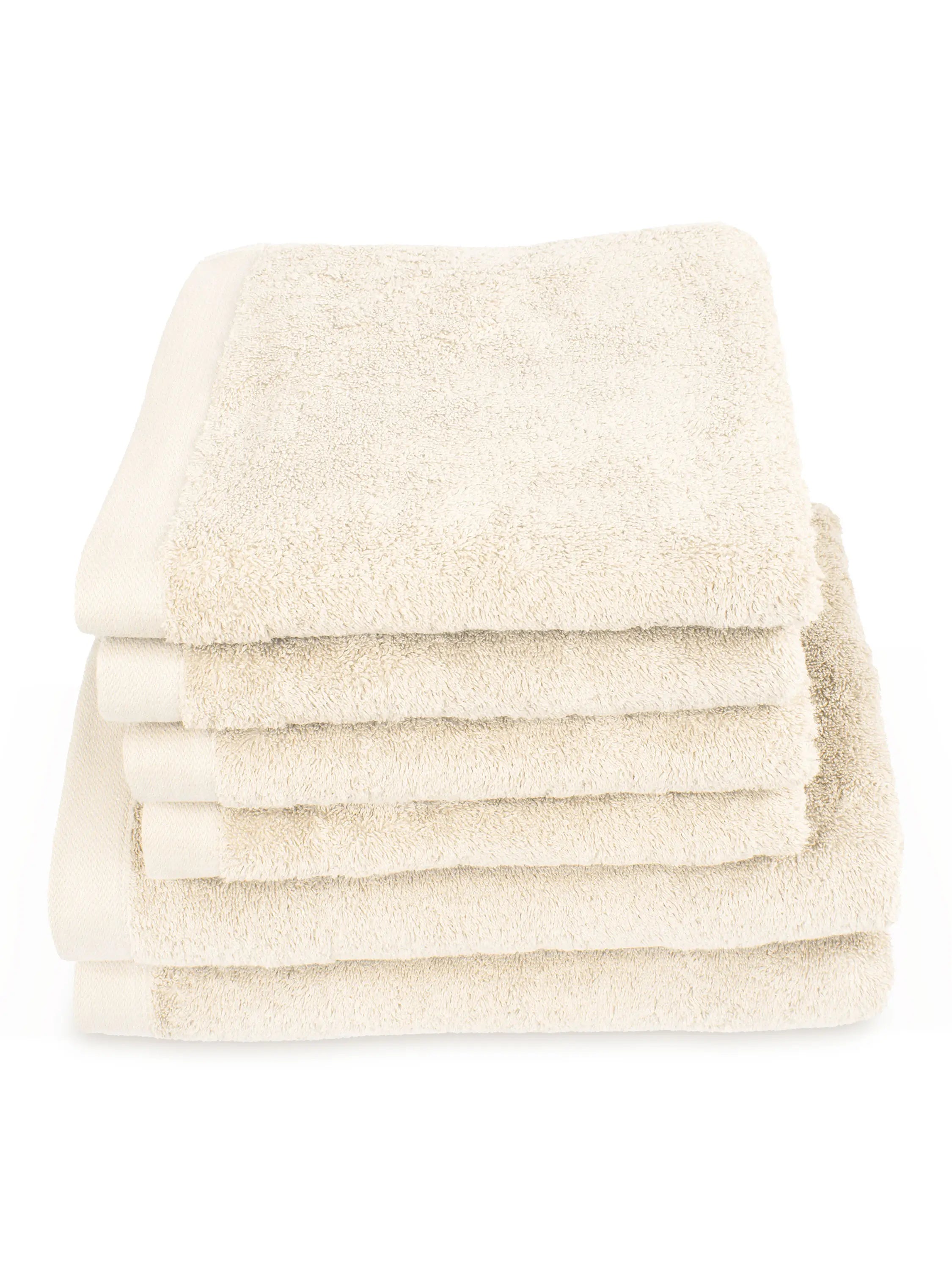 6er Set Premium Creme 2x Duschtuch + 4x Handtuch