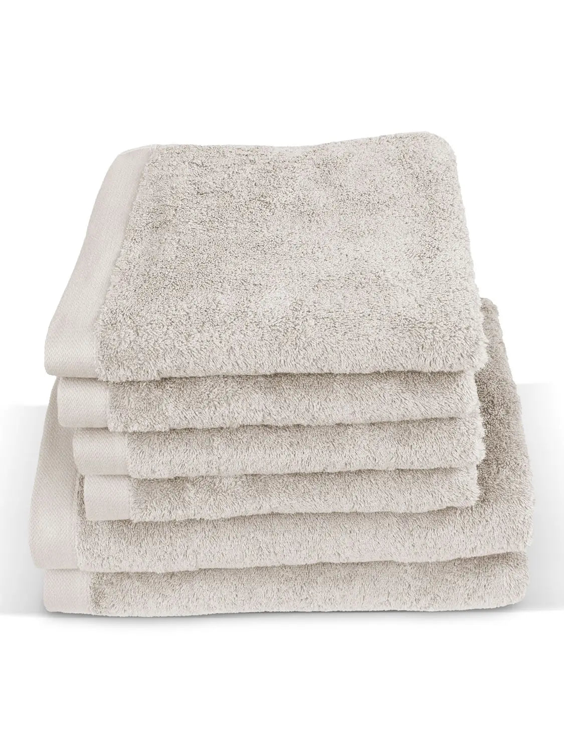 6er Set Pura Sandgrau 2x Duschtuch + 4x Handtuch