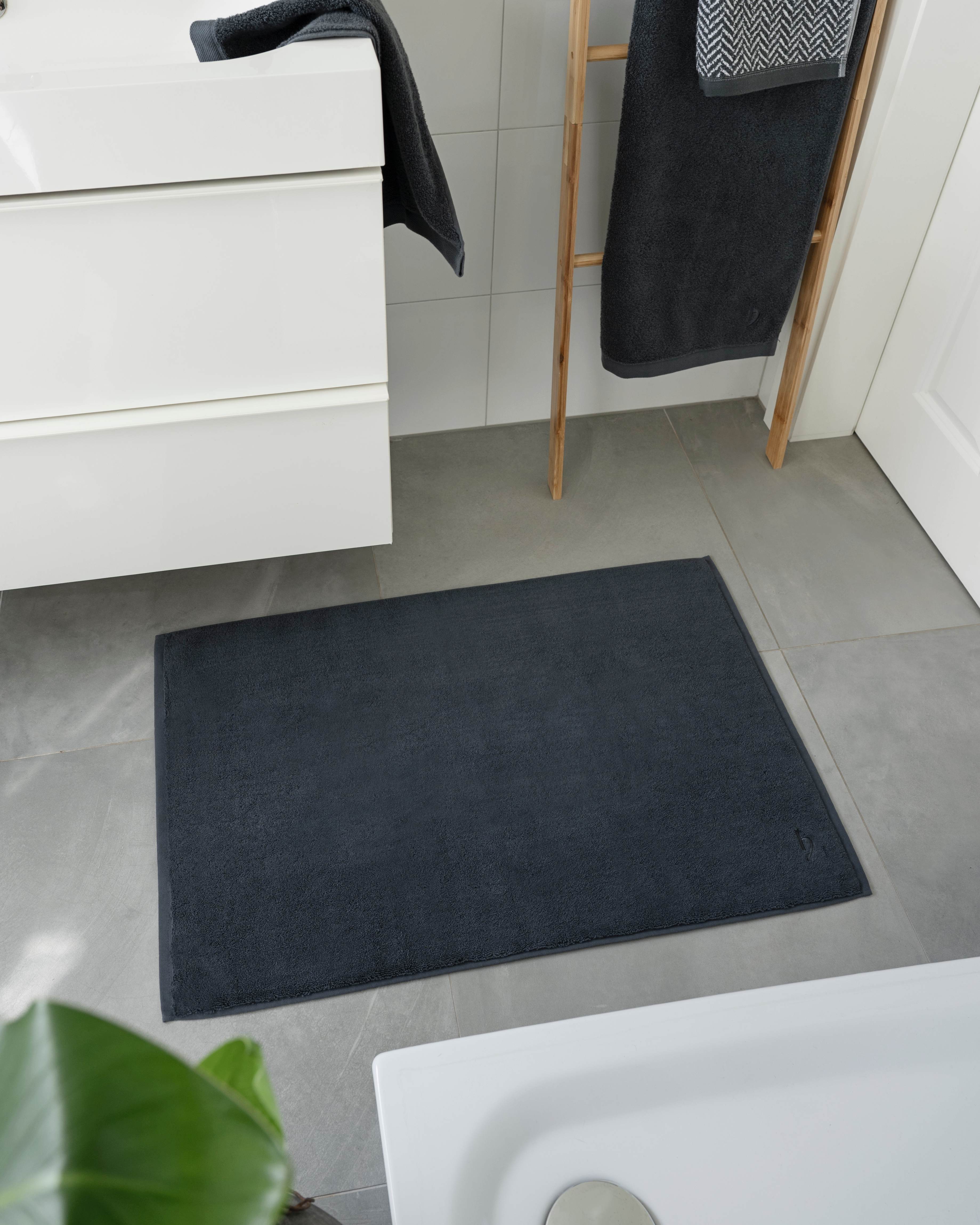 Badvorleger Pura 2er Set 50x70 cm Anthrazit