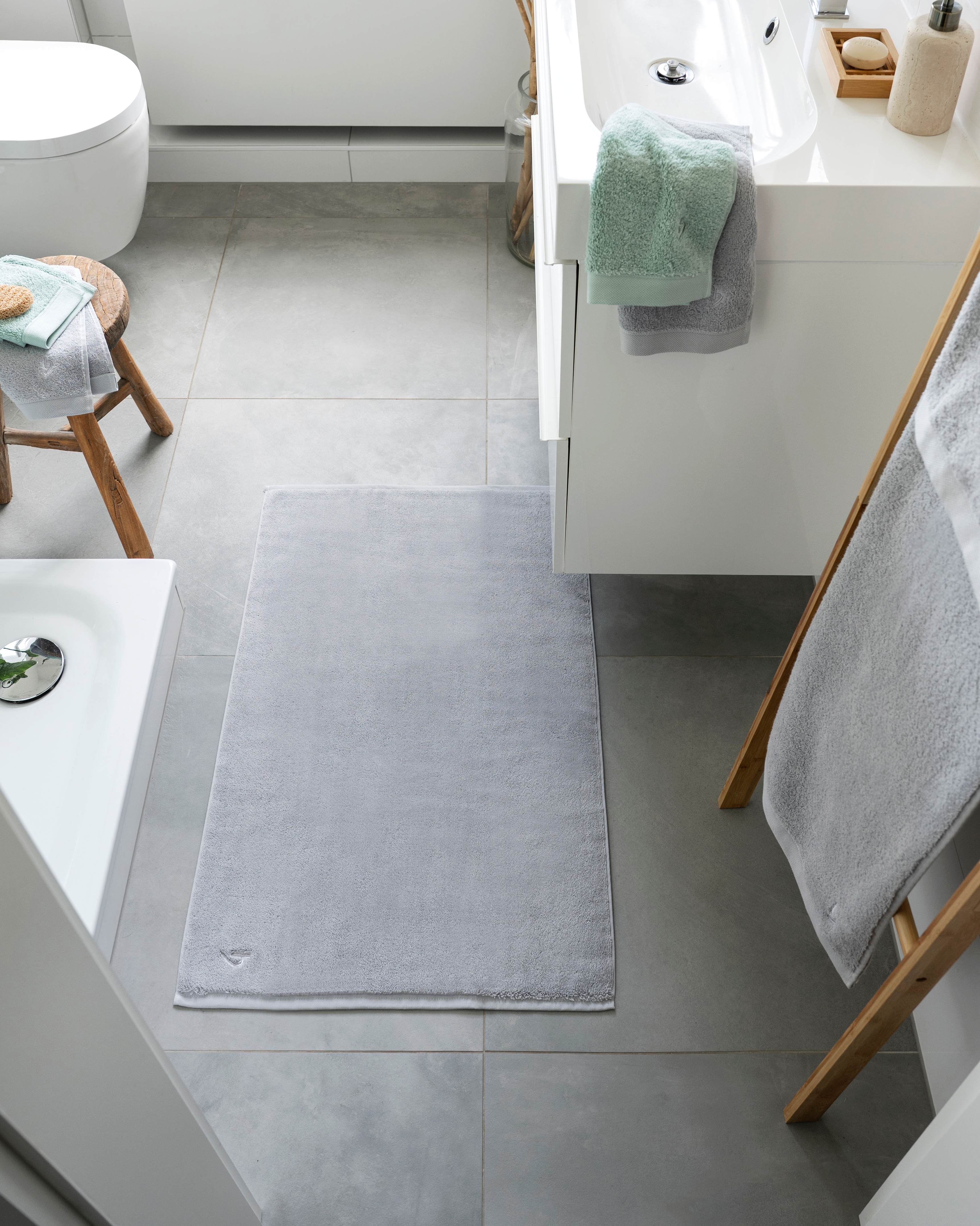 Badvorleger Pura 2er Set 50x70 cm Silbergrau