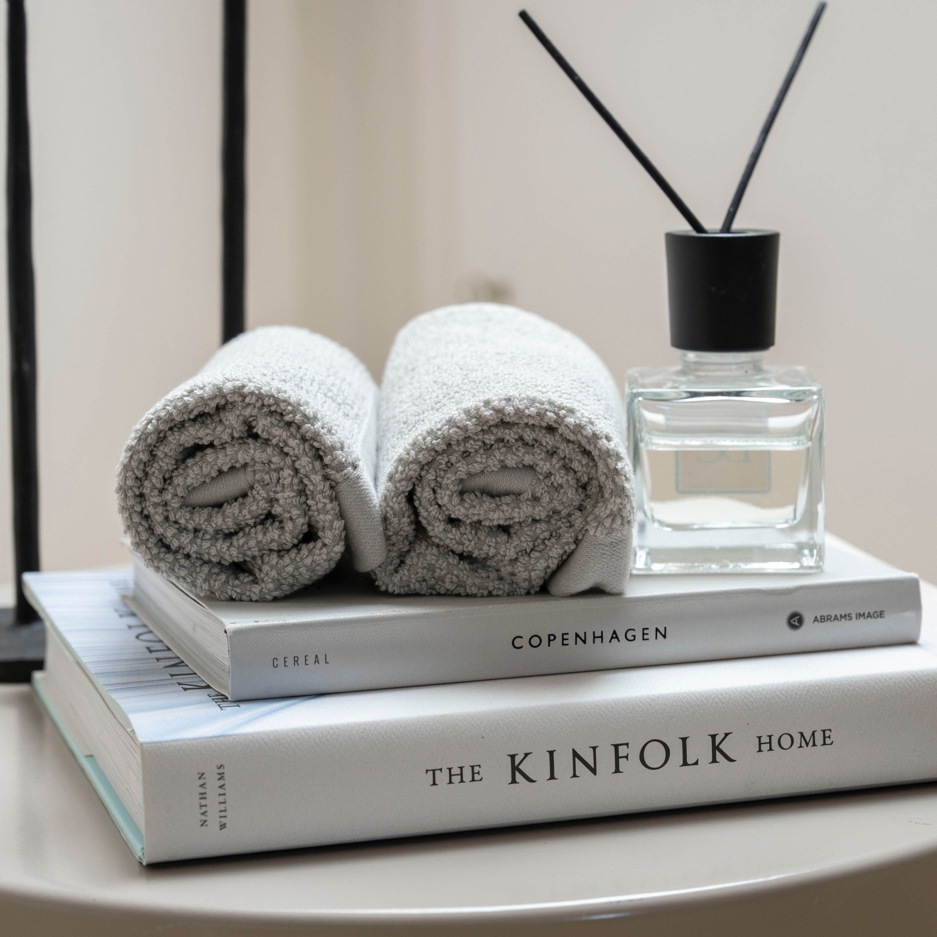 Guest towel set of 5 Spa pearl grey