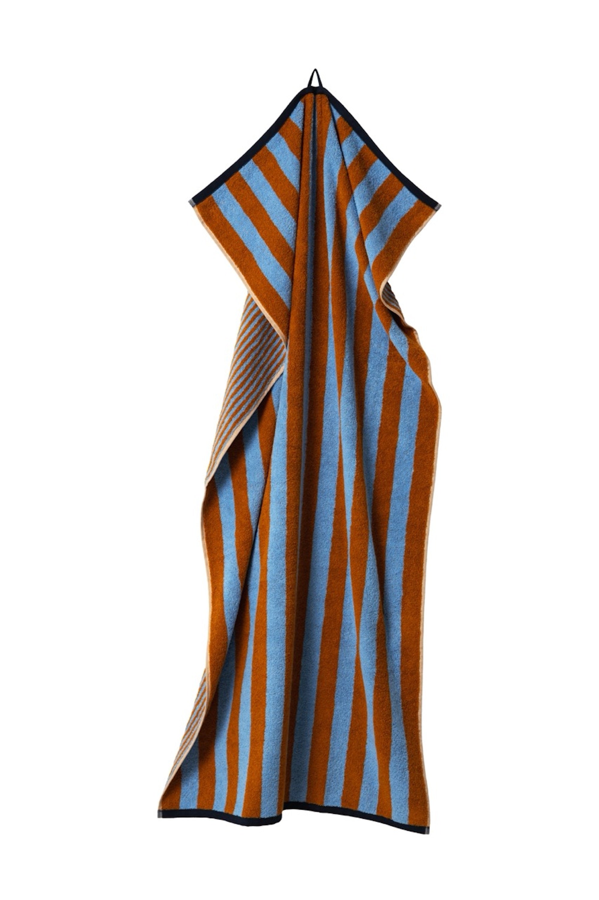 Duschtuch Good Vibes Caramel/ Hellblau