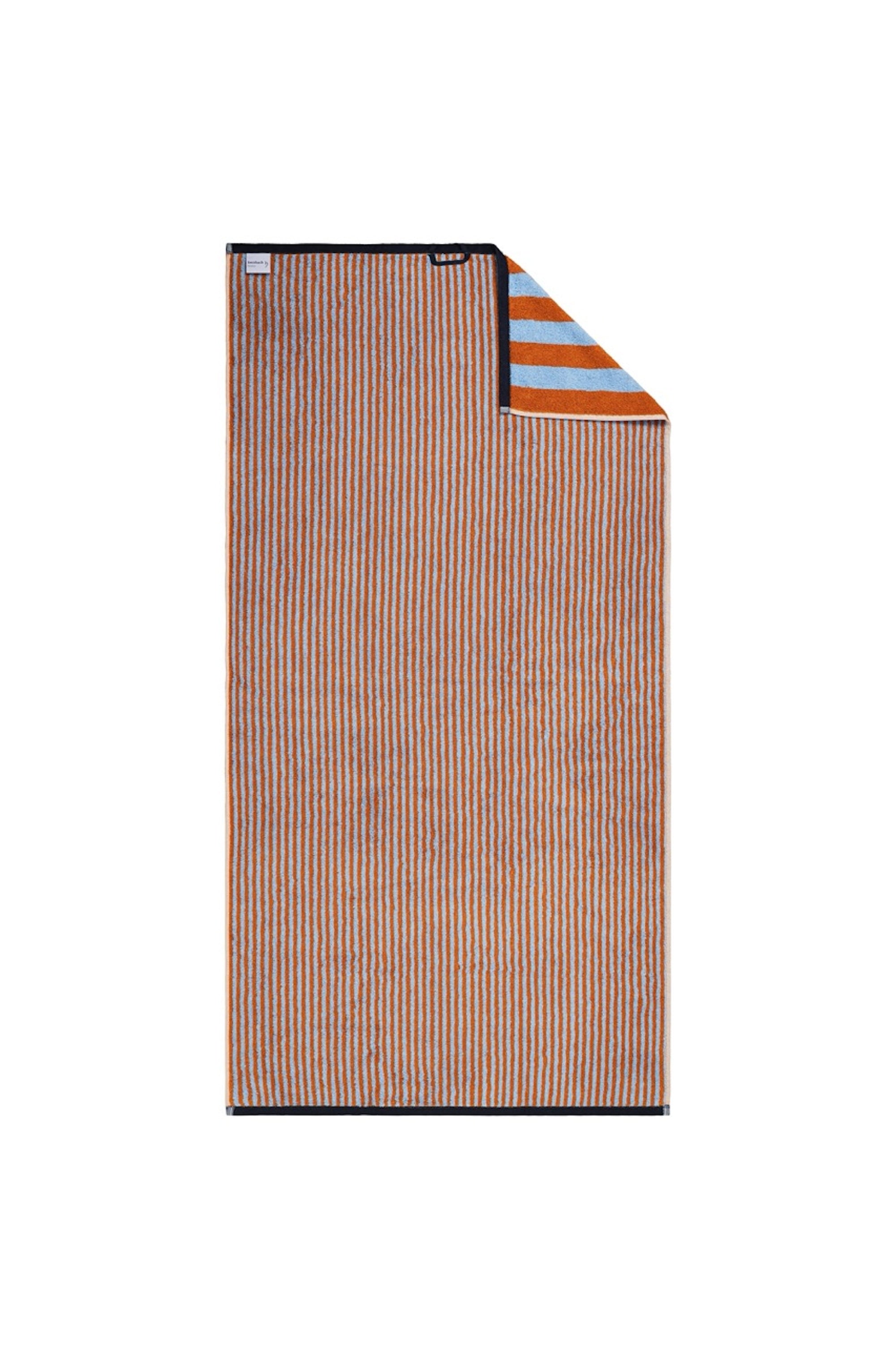 Handtuch GOOD VIBES Caramel/ Hellblau
