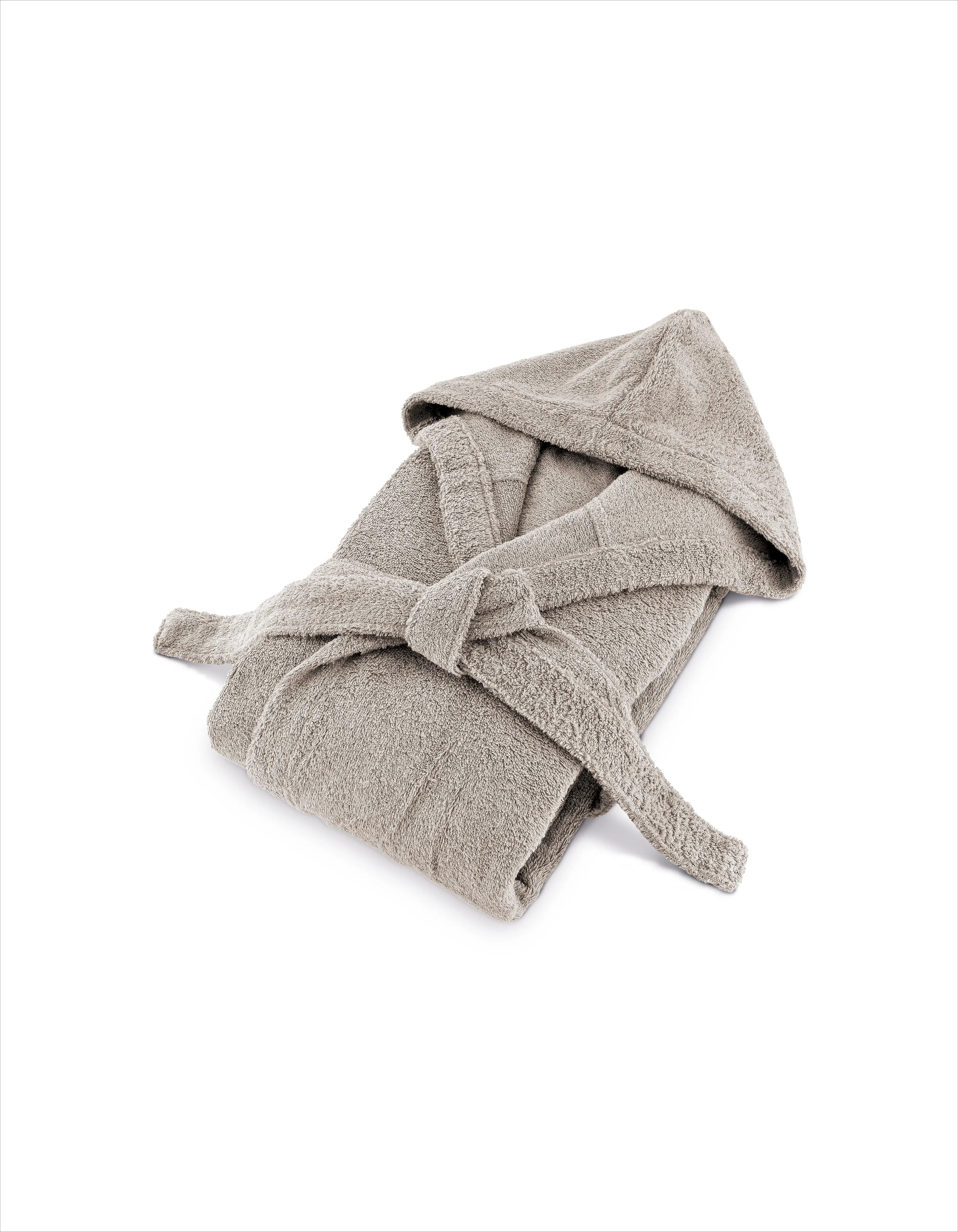 Bademantel Herren Sandgrau