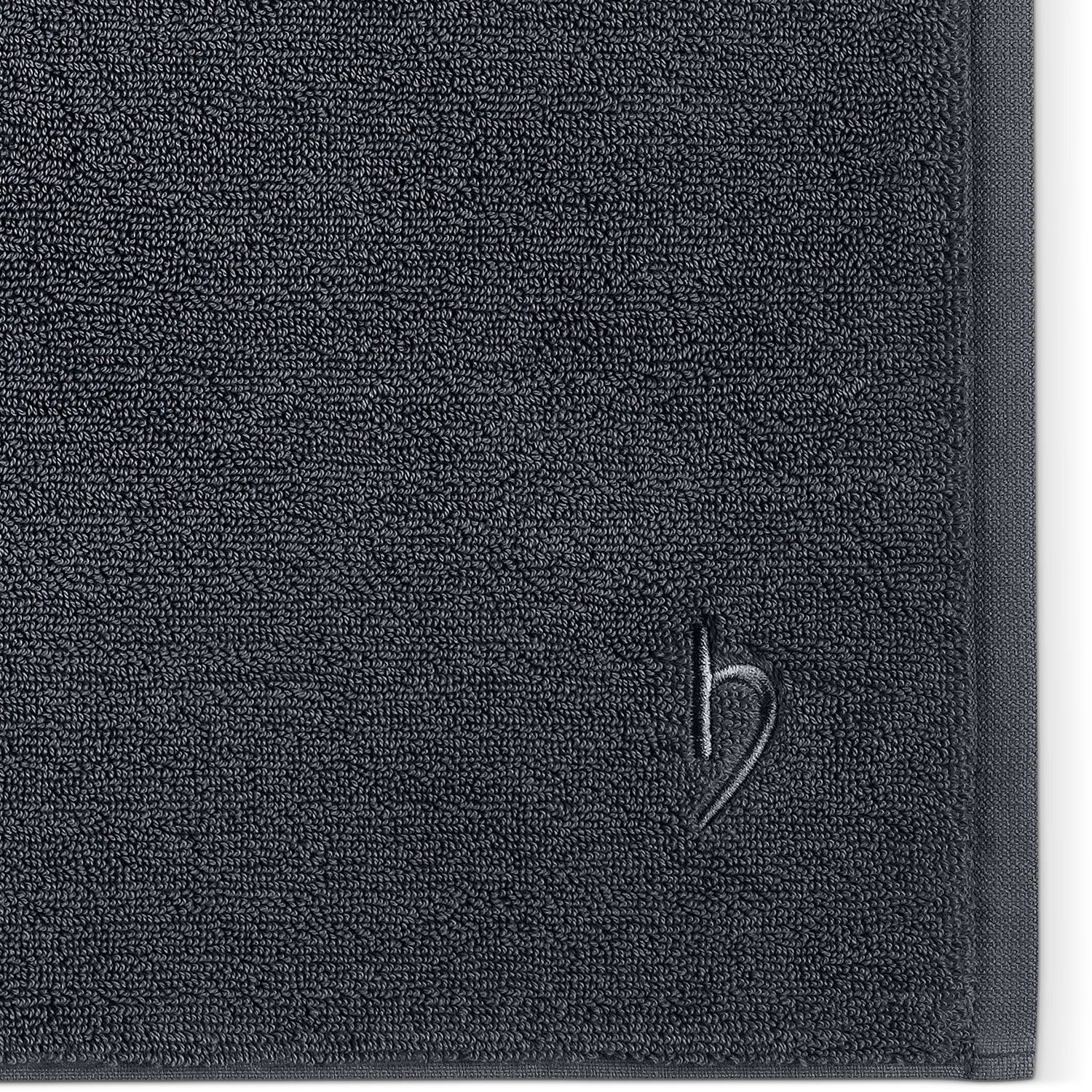Badvorleger Pura 2er Set 50x70 cm Anthrazit