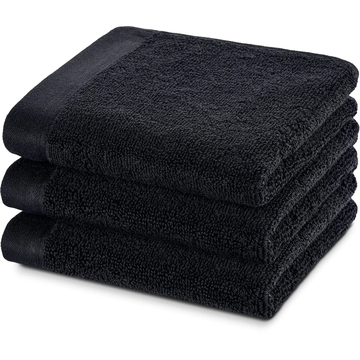 Gästehandtuch 3er Set Deep Black