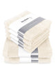 6er Set Pura Creme 2x Duschtuch + 4x Handtuch