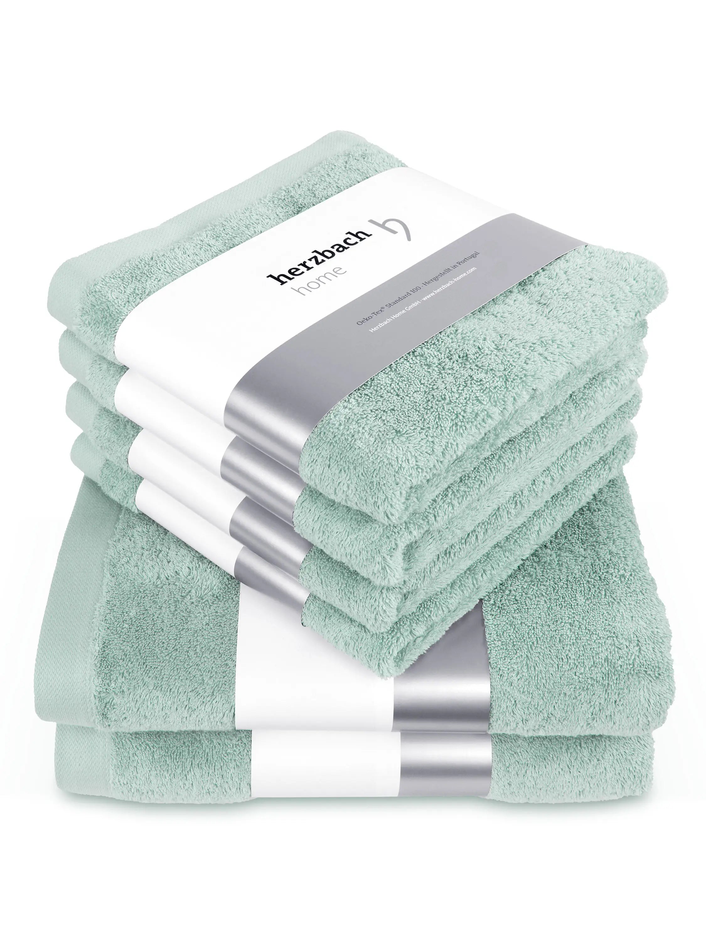 6er Set Premium Mint 2x Duschtuch + 4x Handtuch