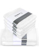 6er Set Premium Weiß 2x Duschtuch + 4x Handtuch