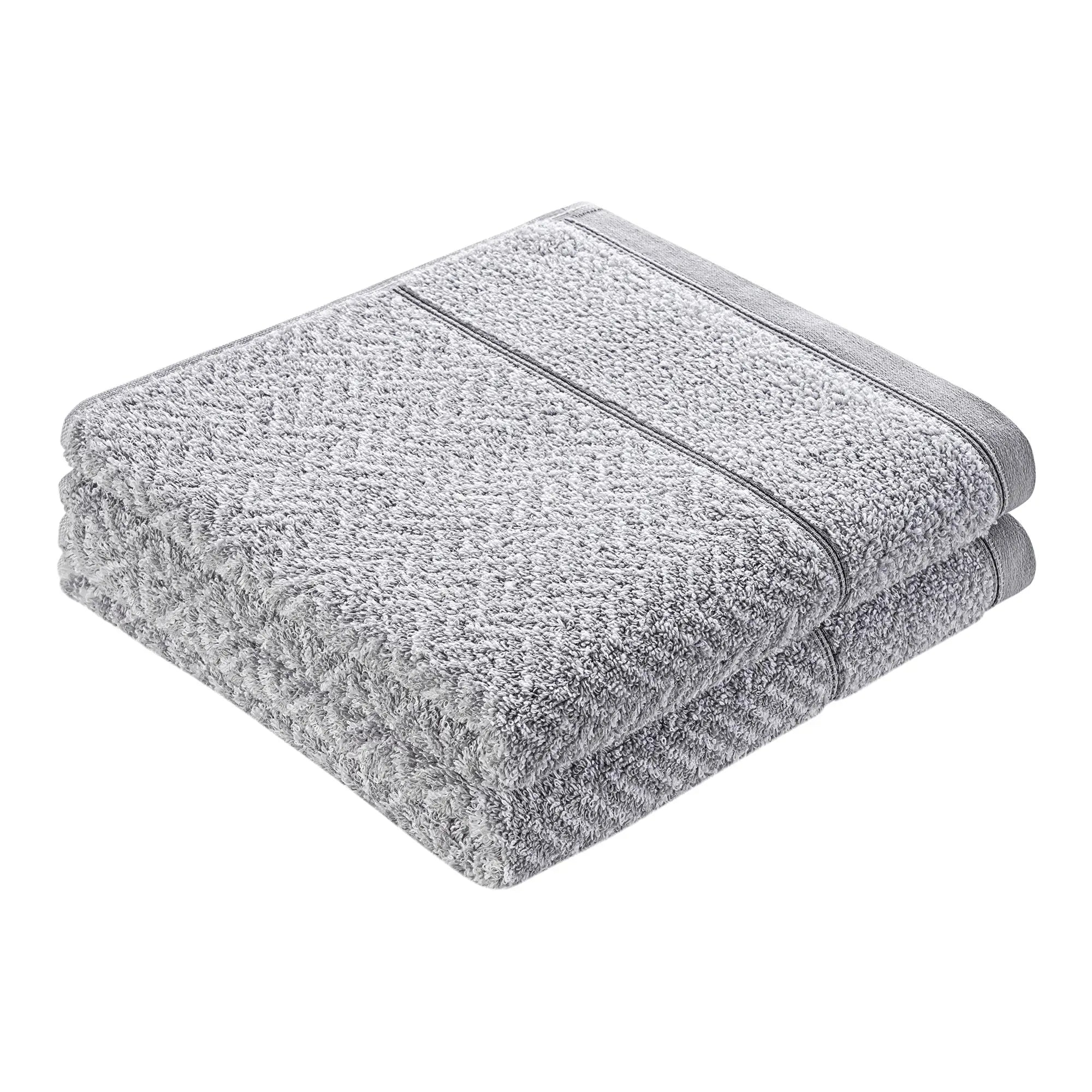 Duschtuch 2er Set Italiana Silbergrau